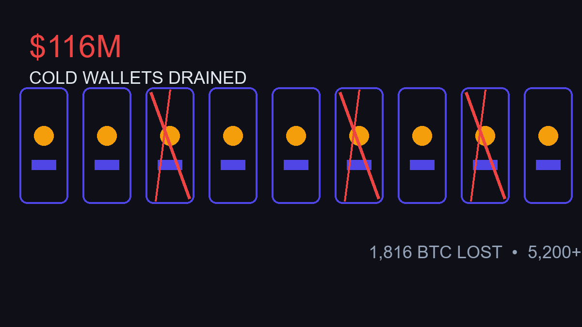 Coldcard Hack: $116M in Bitcoin Drained Via 2021 Firmware Flaw